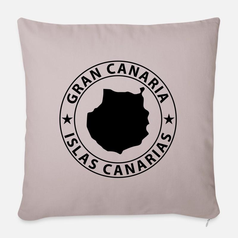 Gran Canaria Design - Coussin et housse de 45 x 45 cm - taupe clair