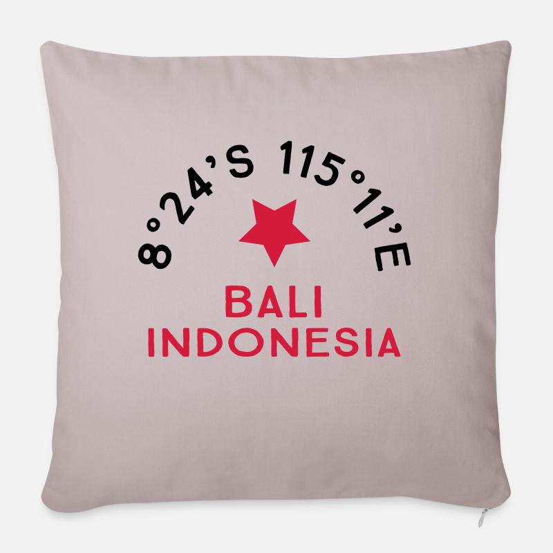 Bali - Sofakissen mit Füllung 45 x 45 cm - helles Taupe