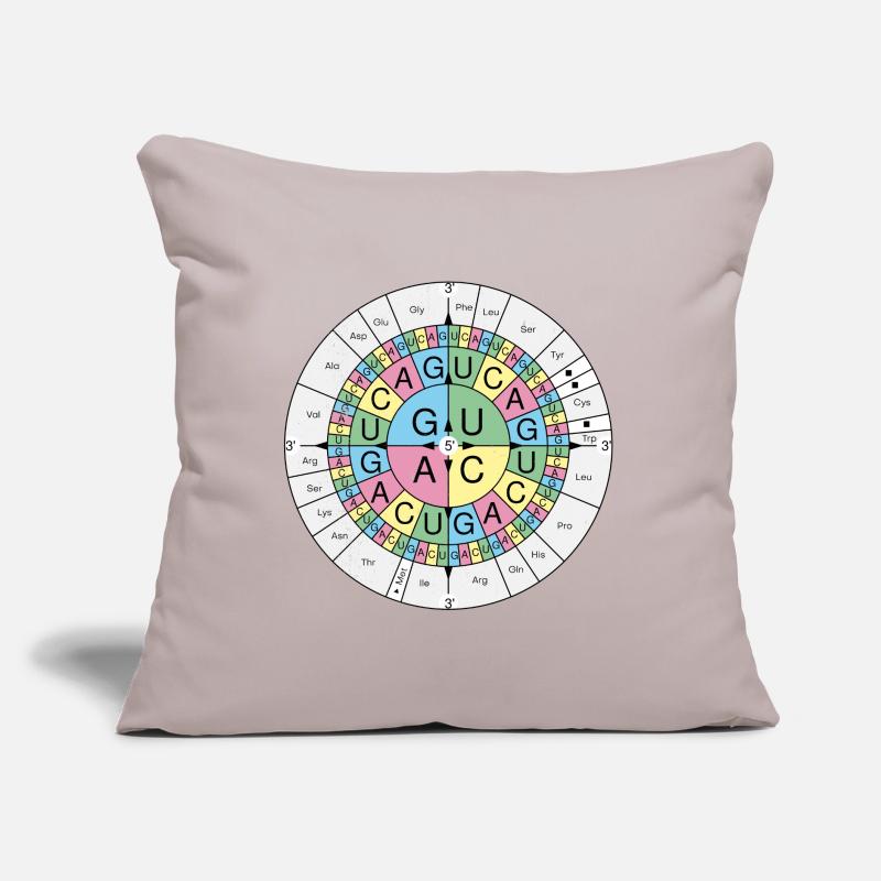 Biochemie RNA Codon Code Sonne Grunge Look Sofakissen mit Füllung 45 x 45 cm
