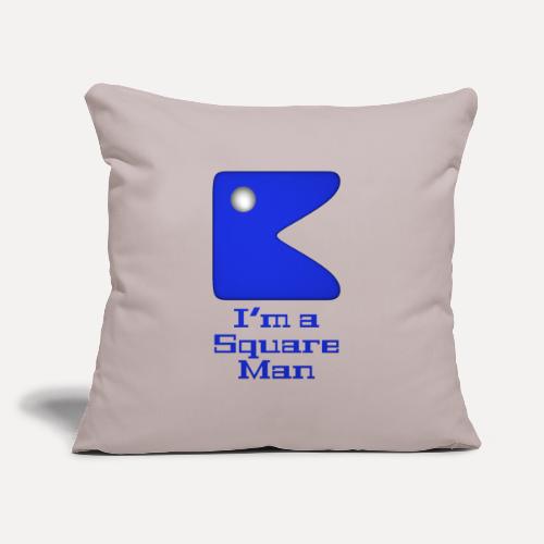 Square man blue - Sofa pillow with filling 45cm x 45cm
