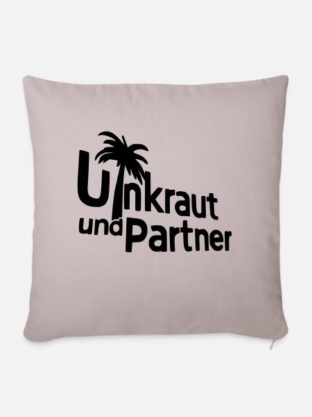 unkraut und partner bw - Sofakissen mit Füllung 45 x 45 cm - helles Taupe