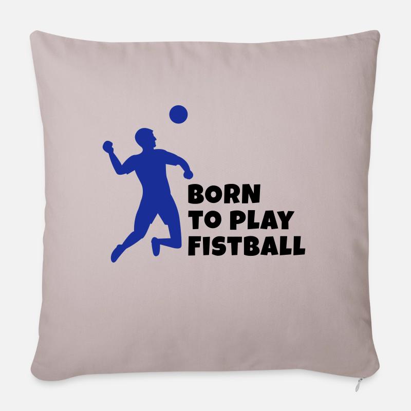 Faustball - Sofakissen mit Füllung 45 x 45 cm - helles Taupe