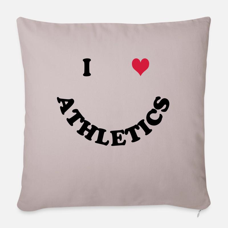 Athletik - Sofakissen mit Füllung 45 x 45 cm - helles Taupe
