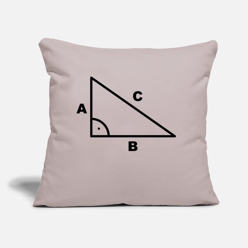 Math symbol - triangle - right angle Sofa pillow with filling 45cm x 45cm