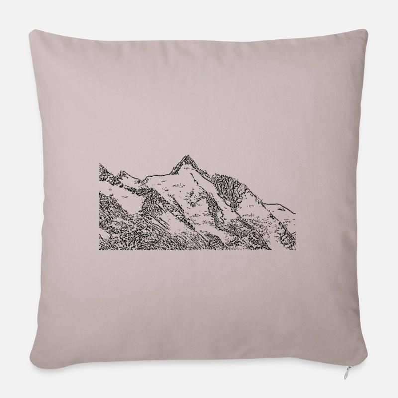 grossglockner - Sofakissen mit Füllung 45 x 45 cm - helles Taupe