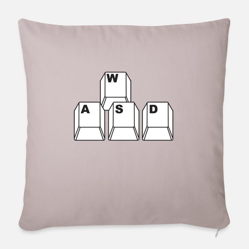 WASD - Sofakissen mit Füllung 45 x 45 cm - helles Taupe