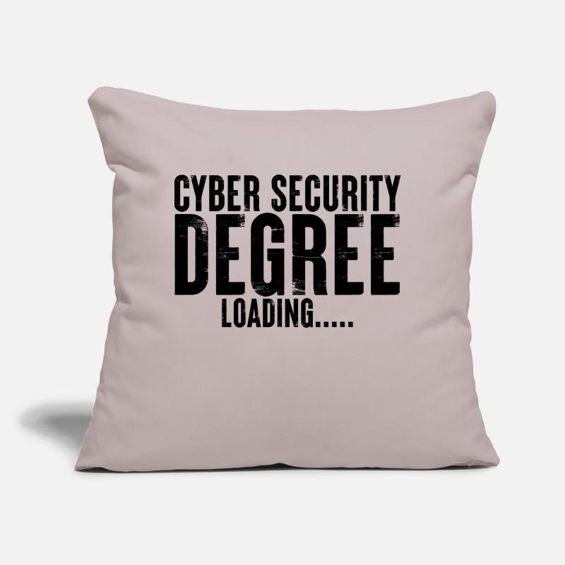 Cyber Security Degree Loading Sofakissen mit Füllung 45 x 45 cm