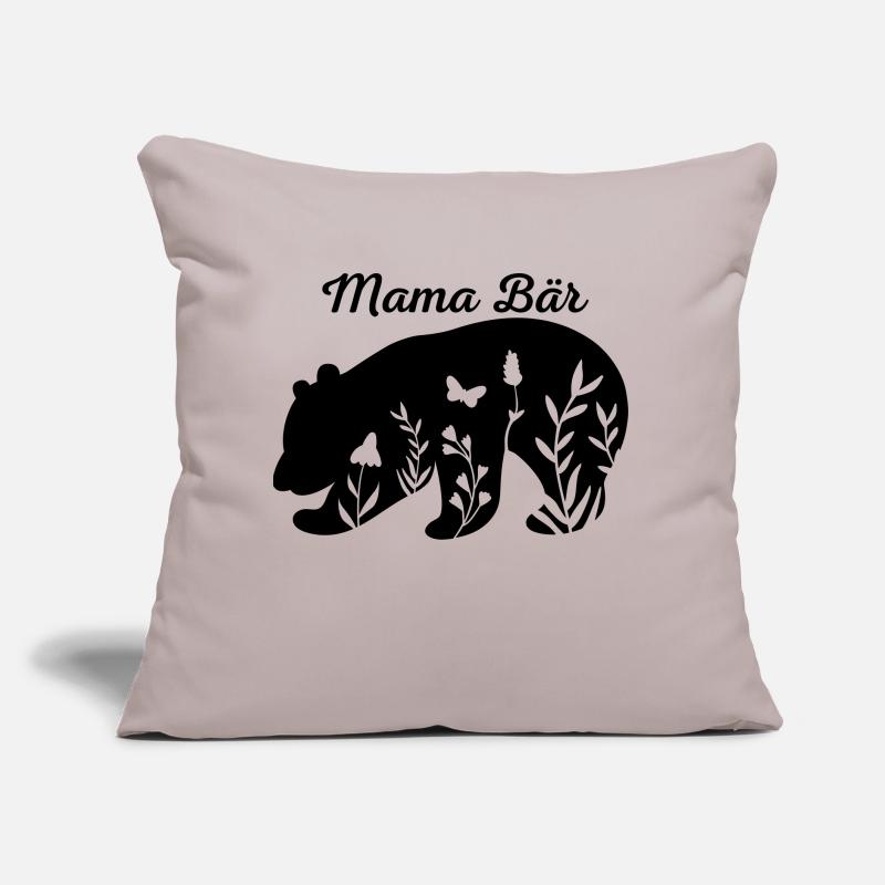 Mama Bär, Muttertagsdesign, Muttertagsgeschenk Sofakissen mit Füllung 45 x 45 cm