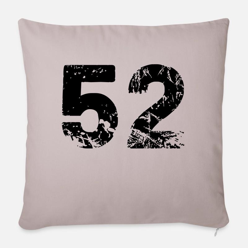 52 - Sofakissen mit Füllung 45 x 45 cm - helles Taupe