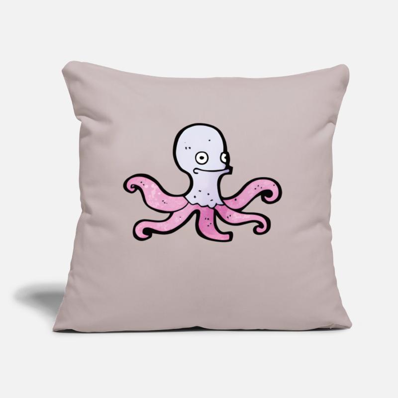 Octopus, Tintenfisch oder Krake? Sofakissen mit Füllung 45 x 45 cm