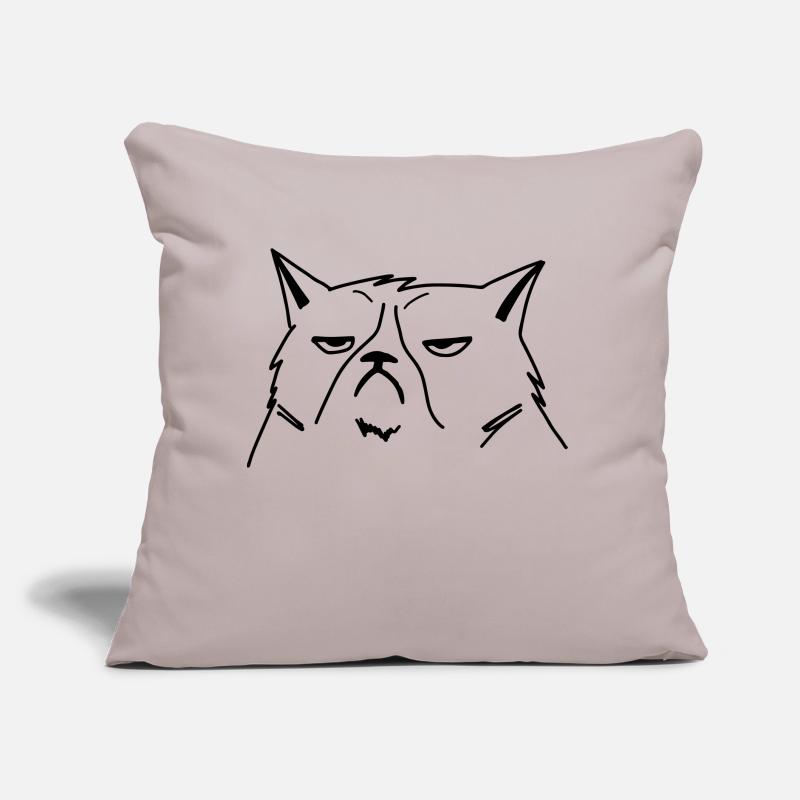 grumpy cat Sofakissen mit Füllung 45 x 45 cm