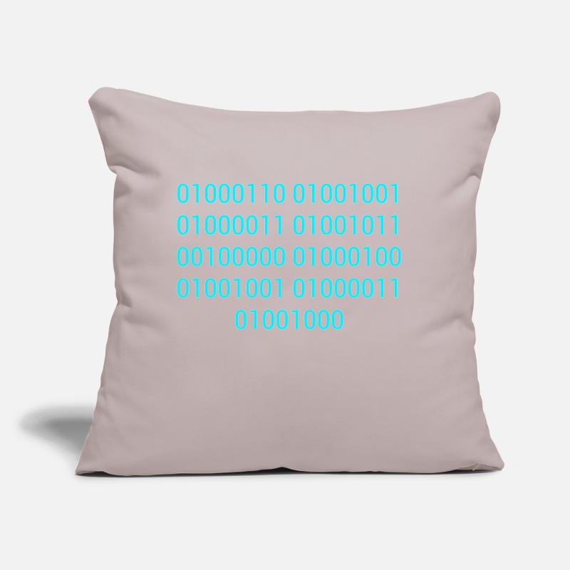 BINARY CODE / BINARY CODE F**K YOU GIFT IDEA Sofa pillow with filling 45cm x 45cm