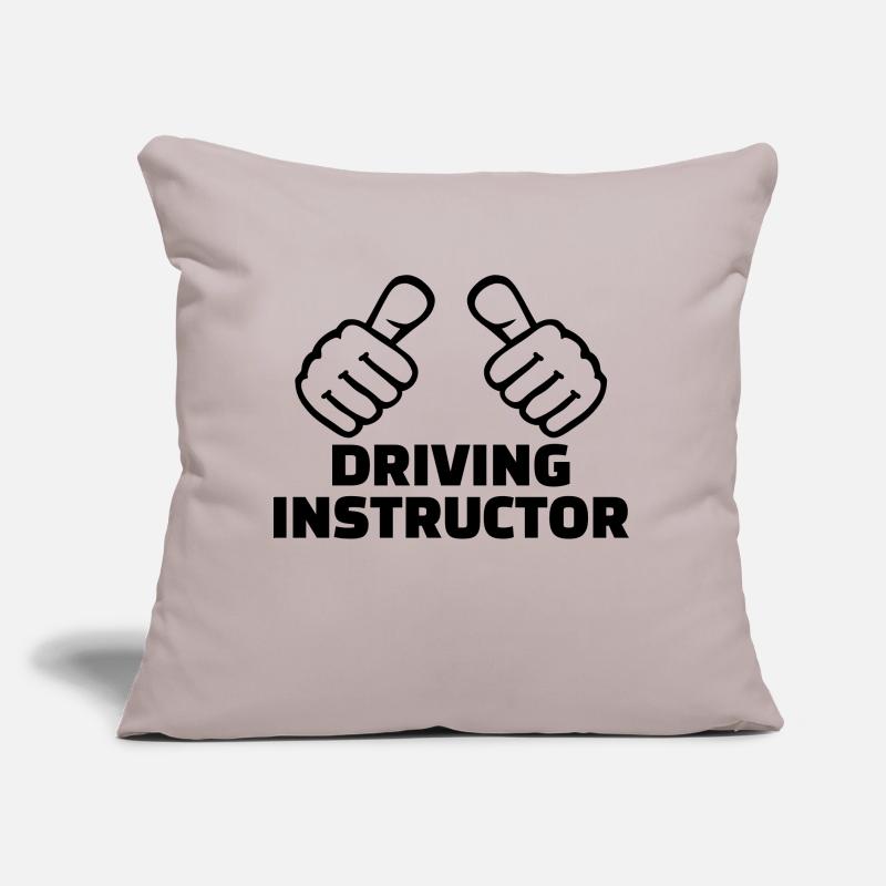 Driving instructor Coussin et housse de 45 x 45 cm