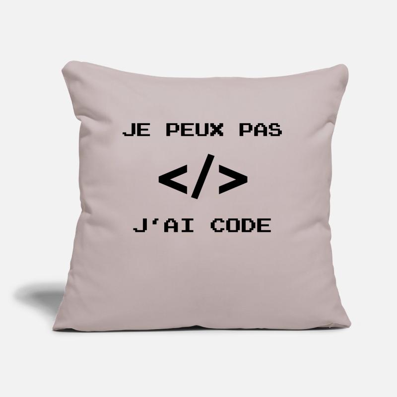 je peux pas j ai code développeur javascript dev Coussin et housse de 45 x 45 cm