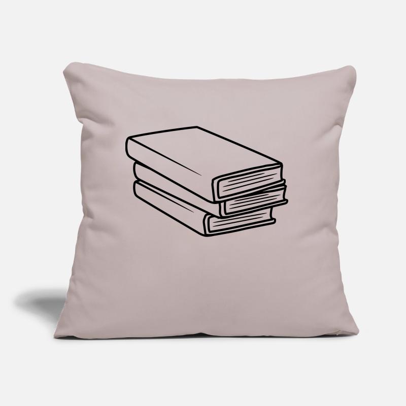 Gestapelte Bücher Comic Design Sofakissen mit Füllung 45 x 45 cm