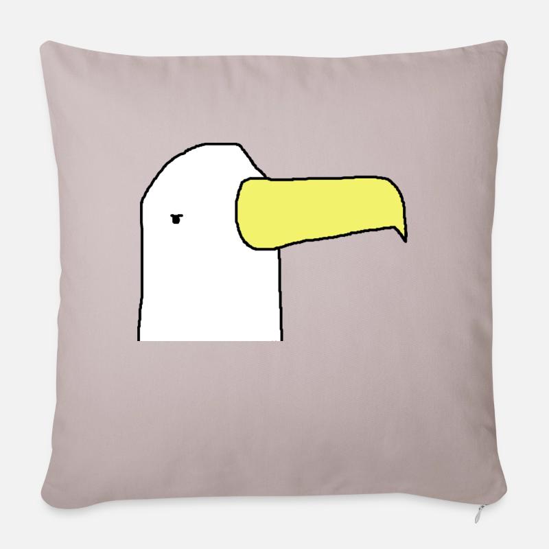 Eagle - Sofa pillow with filling 45cm x 45cm - light taupe