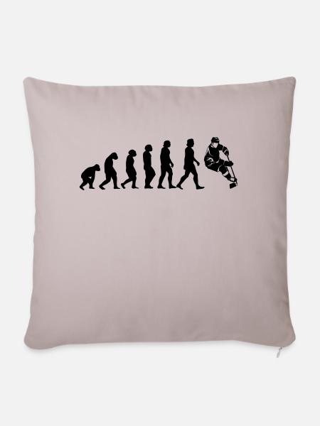 Evolution Hockey - Sofakissen mit Füllung 45 x 45 cm - helles Taupe
