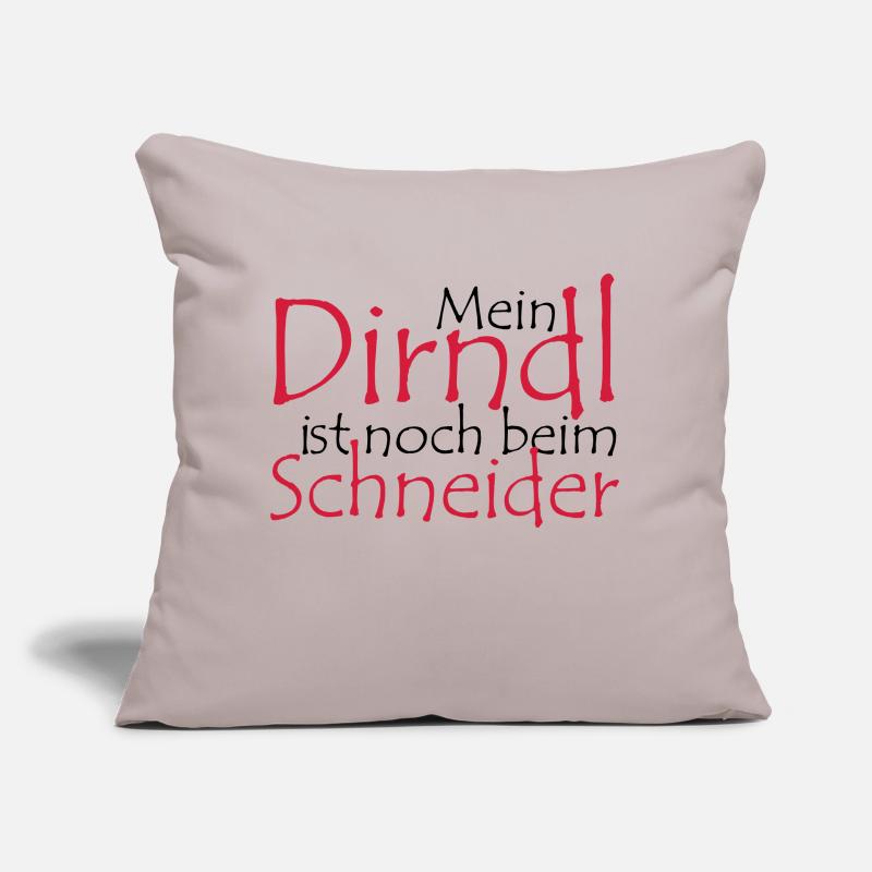 Mon Dirndl est encore à la mesure Coussin et housse de 45 x 45 cm