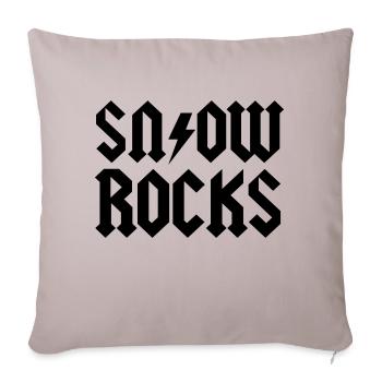 snow - Sofa pillow with filling 45cm x 45cm - light taupe - Front