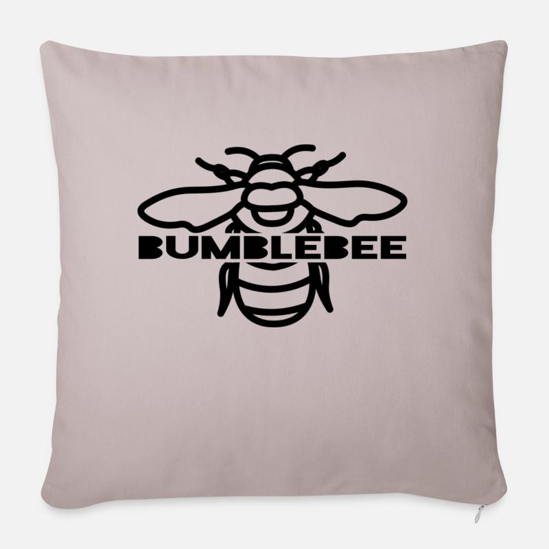 bumblebee - Sofa pillow with filling 45cm x 45cm - light taupe