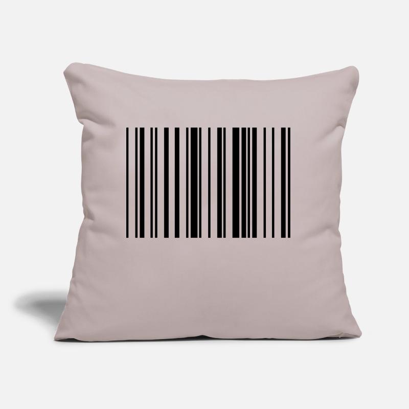 Barcode Code Streifen Gestreift Sofakissen mit Füllung 45 x 45 cm