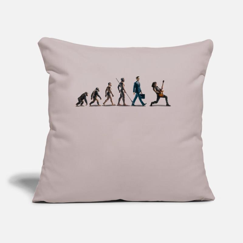 Evolution Guitariste Coussin et housse de 45 x 45 cm