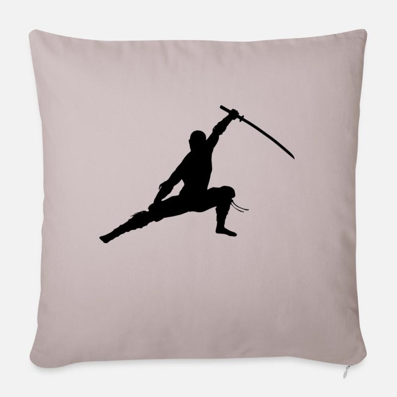 Ninja - Sofakissen mit Füllung 45 x 45 cm - helles Taupe