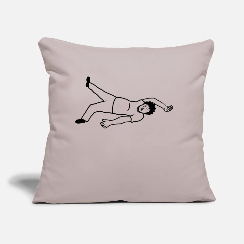 Sleeping passed out man Sofa pillow with filling 45cm x 45cm