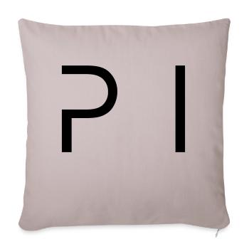 pi - Sofa pillow with filling 45cm x 45cm - light taupe - Front