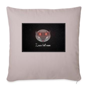 Laser Bull Moon Eye 3 - Sofakissen mit Füllung 45 x 45 cm - helles Taupe - Vorne