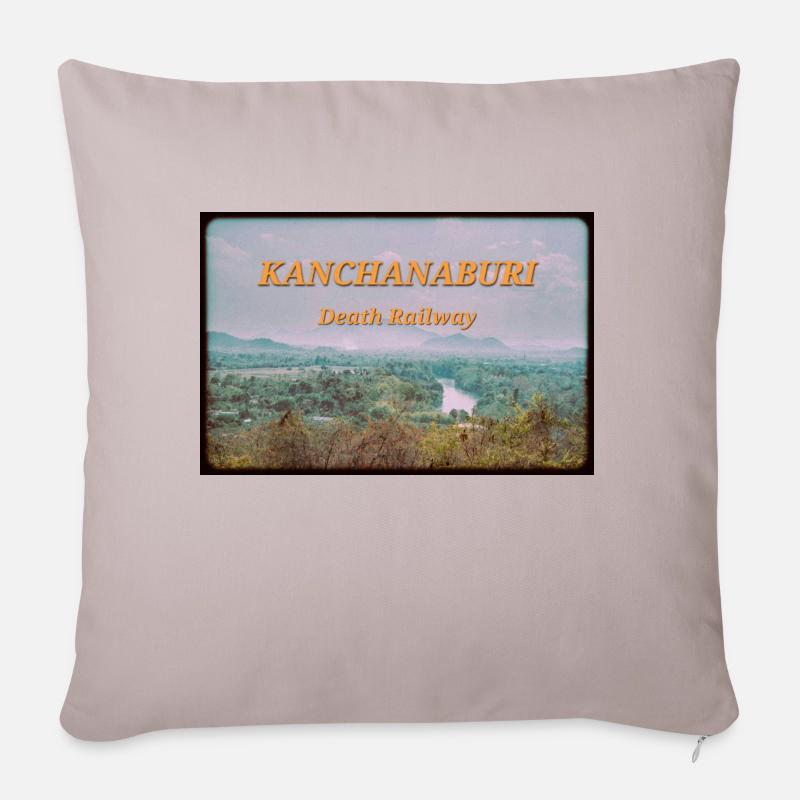 Kantchanaburi - Sofakissen mit Füllung 45 x 45 cm - helles Taupe