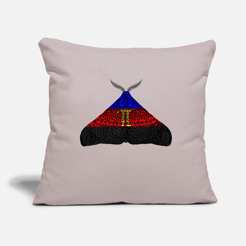 Polyamorous pride moth Sofa pillow with filling 45cm x 45cm