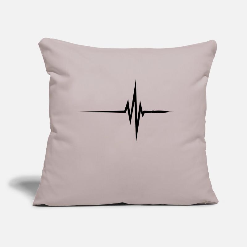 Pulse / beat / ECG Coussin et housse de 45 x 45 cm