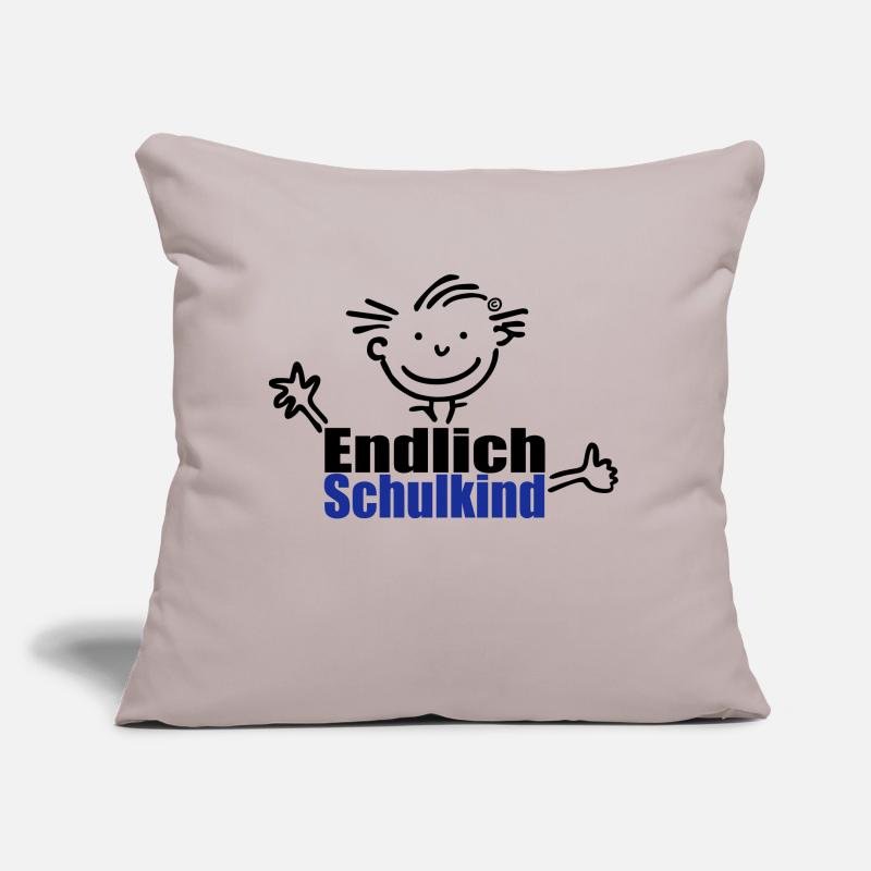 Junge: Endlich Schulkind Sofakissen mit Füllung 45 x 45 cm