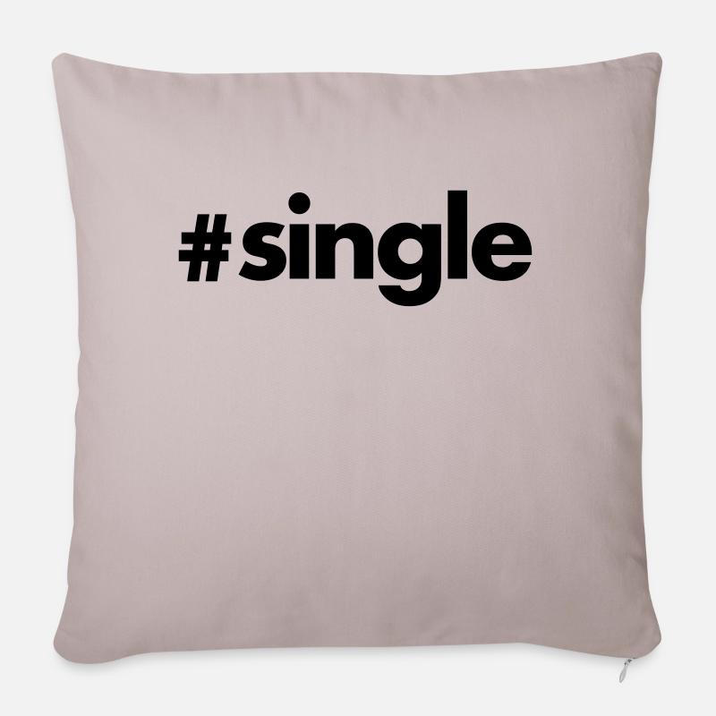 Single - Sofakissen mit Füllung 45 x 45 cm - helles Taupe