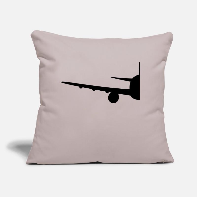 Half half split front front airplane fly pilot mac Sofa pillow with filling 45cm x 45cm