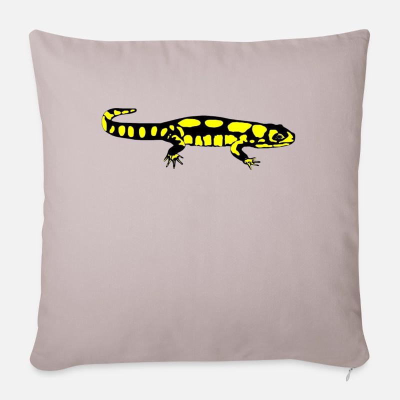 Salamander - Coussin et housse de 45 x 45 cm - taupe clair