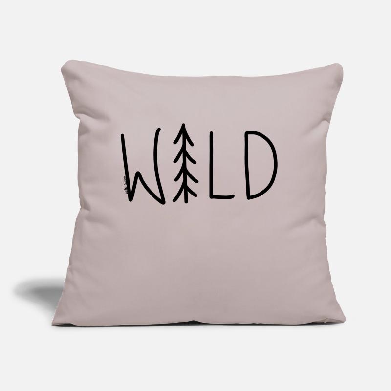 Wild oder Wald? Sofakissen mit Füllung 45 x 45 cm