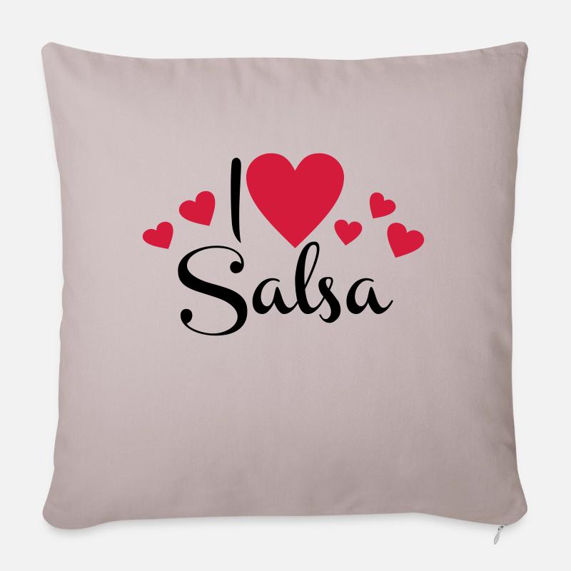 salsa - Sofakissen mit Füllung 45 x 45 cm - helles Taupe