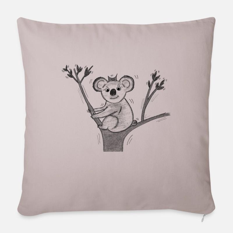 koala - Sofakissen mit Füllung 45 x 45 cm - helles Taupe