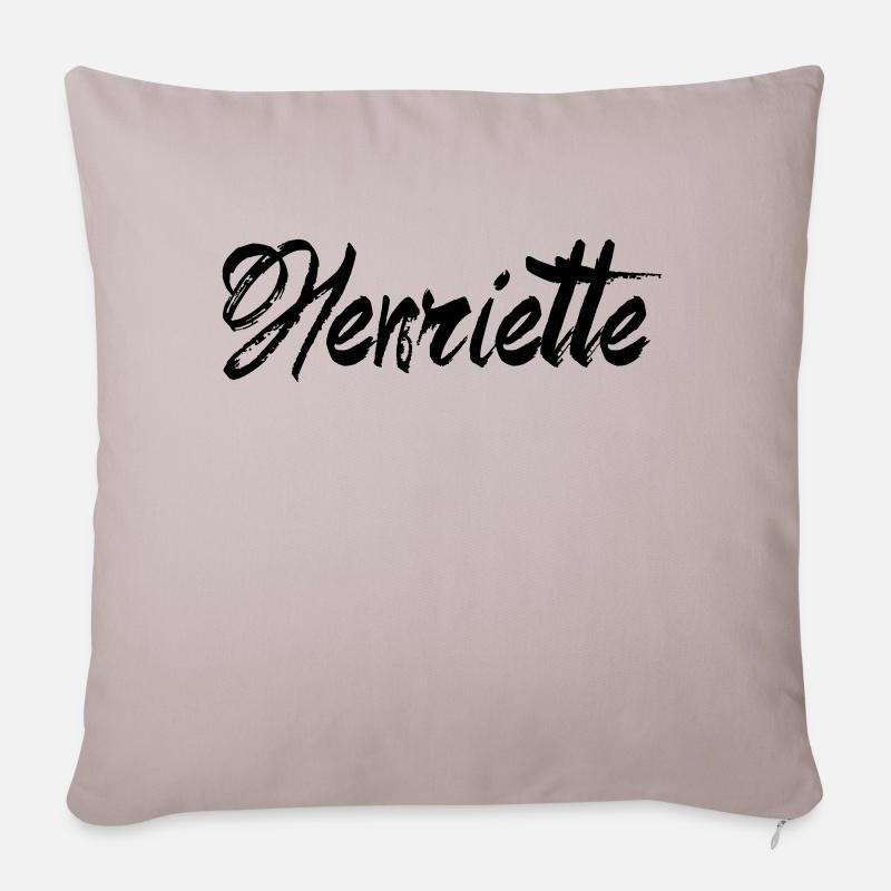 Henriette - Sofakissen mit Füllung 45 x 45 cm - helles Taupe