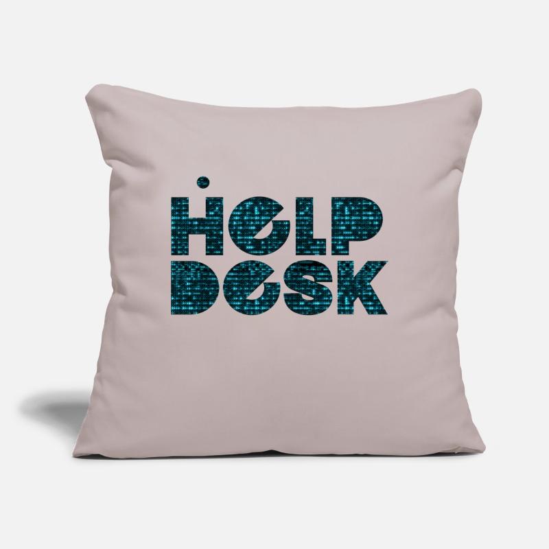 helpdesk IT support geek computer computer geek Sofa pillow with filling 45cm x 45cm