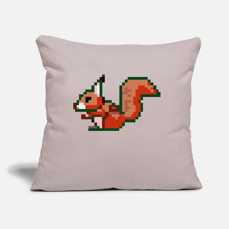 Squirrel Pixel Art Gift Idea Sofa pillow with filling 45cm x 45cm