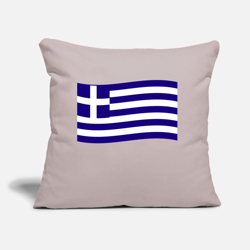 Grèce Drapeau grec Hellas Hellène Coussin et housse de 45 x 45 cm