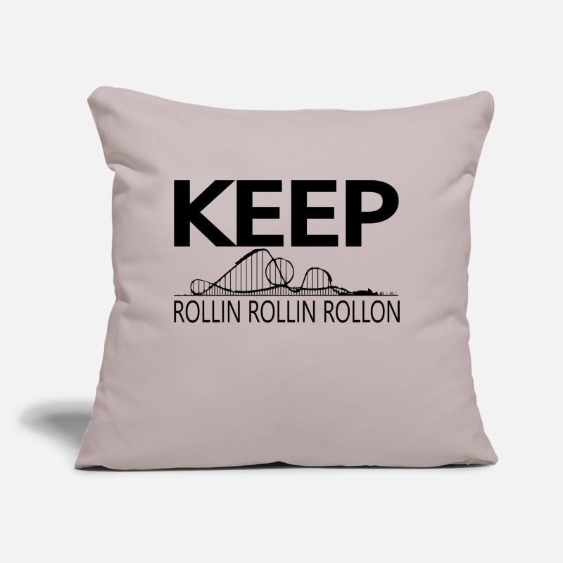 Rollercoaster Roller Coaster Amusement Park Sofa pillow with filling 45cm x 45cm