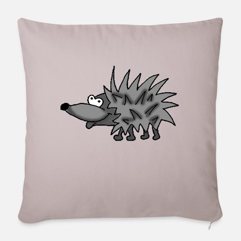 Igel 2 - Sofakissen mit Füllung 45 x 45 cm - helles Taupe