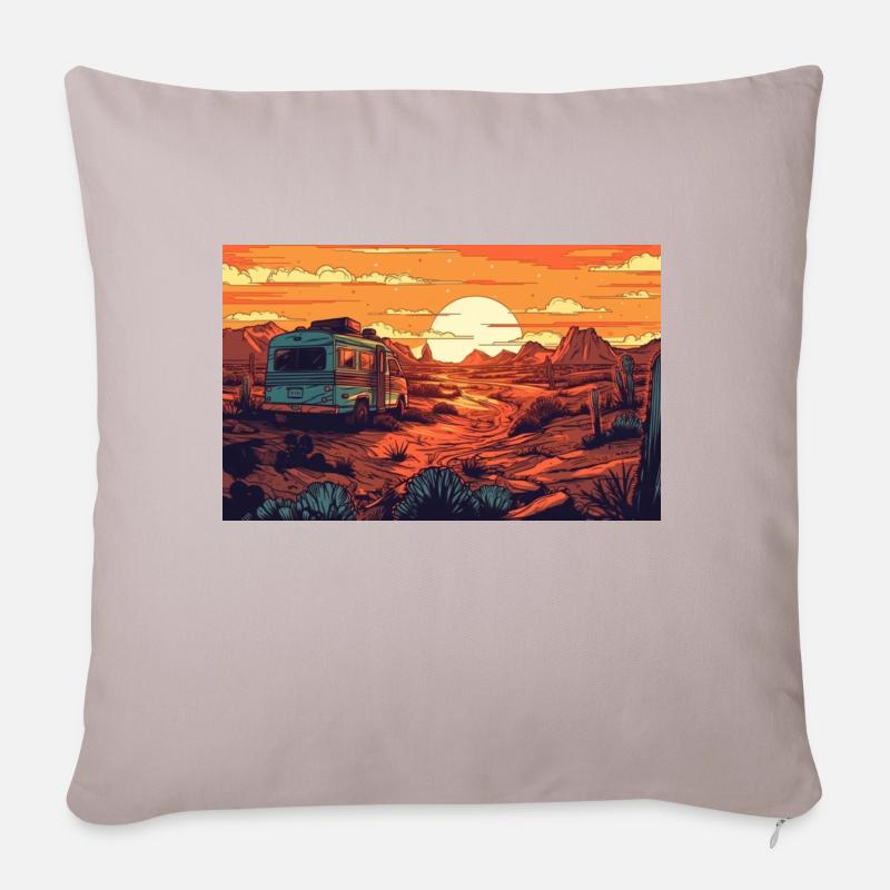 Vie en van - Coussin et housse de 45 x 45 cm - taupe clair