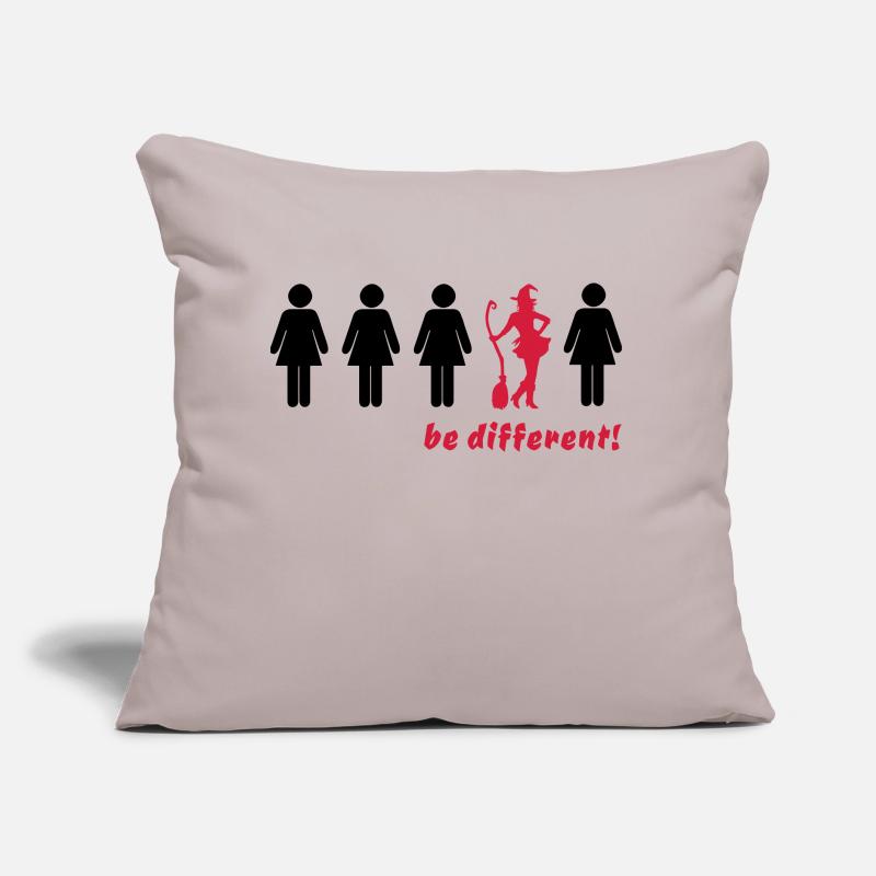 be different! - be different (witch) Sofa pillow with filling 45cm x 45cm
