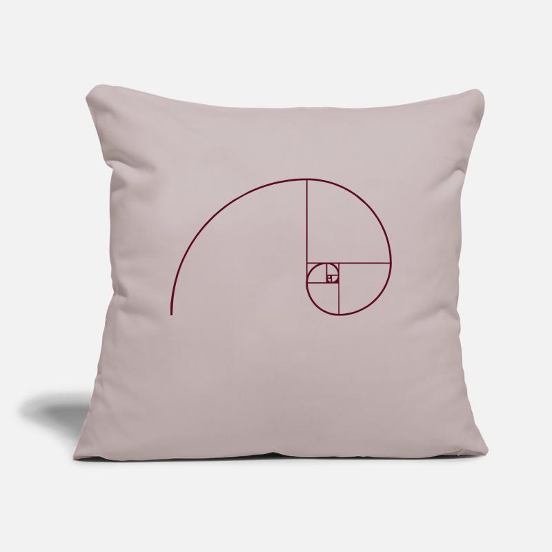 Spirale de Fibonacci, section doré, Phi, evolution Coussin et housse de 45 x 45 cm