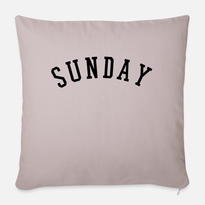 SUNDAY - Sofakissen mit Füllung 45 x 45 cm - helles Taupe